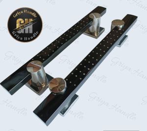 Handle pintu kotak Rintik rumah minimalis panjang 45 cm 60 cm/Gagang pintu kotak stainless 1satu set/Tarikan pintu rumah pintu utama/Pegangan handle pintu kamar/Gagang pintu satu/Handle pintu