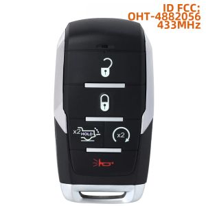 DIYKEY OHT-4882056 Chìa Khóa Điều Khiển Từ Xa Thông Minh Fob Cho RAM 1500 2500 3500 Tương Thích Với 68523814 68584155 68442909 68575604 68291691 433 MHz