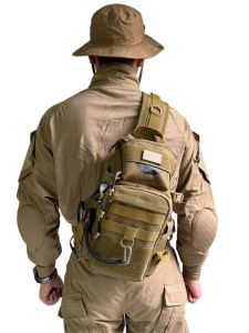 Tactical Chest Bag Mens Multifunctional Road Fishing Tool Functional Workwear Crossbody Waterproof Large Capacity Small Backpack