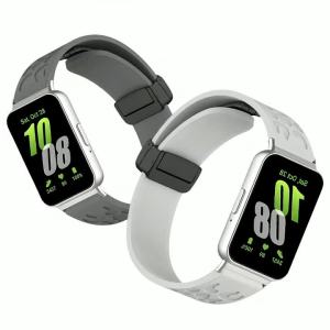 Magnetic Silicone Strap for Samsung Galaxy Watch Fit3 Sports folding buckle strap for Samsung Galaxy Watch Fit3 watch Accessory
