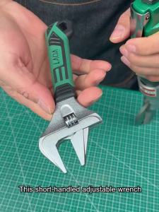 LAOA | LAOA Thin Pointed Wide Jaw Adjustable Wrench Set 6/7/8 Inch CR-V Steel Laser Scale Non-Slip Handle for Faucet Pipe Repair