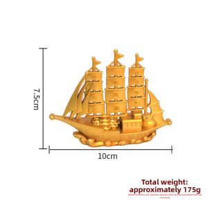 Good Fortune Sailboat Ornament Alloy