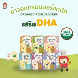 Apple Monkey แครกเกอร์ออร์แกนิก รสสตรอเบอร์รี่กล้วย 30 g