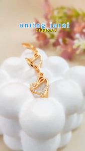 AT 351 - Anting Dewasa Anting Permata Love Ceri Perhiasan Xuping Wanita 18k - Cute
