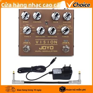 Pedal Đa Hiệu Ứng JOYO R-09 VISION Hai Kênh Modul True Bypass Cấu Tạo Kim Loại Phụ Kiện Đàn Guitar
