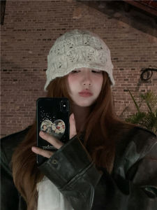 Japanese Style Sweet and Cute Cut Out Knitting Woolen Cap Children Fall and Winter Warm Ear Protection Easiest for Match Face-Looking Small Toe Cap Beanie Hat