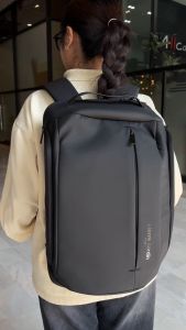 Pierre cardin (ปีแอร์การ์แดง) กระเป๋าเป้ กระเป๋าเป้สะพายหลัง กระเป๋าเป้ใส่แล็ปท็อป มีช่องใส่ของเยอะ รุ่น PBPA04-A1 พร้อมส่ง