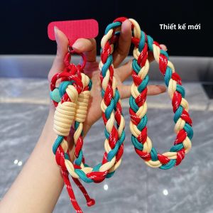 Sáng Tạo Dệt Tay Điện Thoại Di Động Dây Có Thể Điều Chỉnh Nhiều Màu Sắc Mở Rộng Thoải Mái Dây Đeo Vai Cho Điện Thoại Di Động Sử Dụng Ngoài Trời