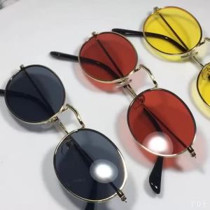 Kính Mát Oval Cổ Điển Dành Cho Nữ Gọng Vàng/bạc Chống Tia UV400 Tròng Kính Đổi Màu Thời Trang Dùng Cho Ngoài Trời Và Dự Tiệc