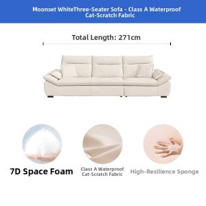 Adjustable Back Scratch-resistant Fabric Sofa