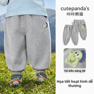 CUTEPANDAS | Quần Knit Rộng Thời Trang Cho Bé Mùa Xuân