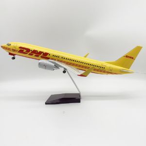 47CM DHL Airways B737 Large Airplane 1:85 Scale Model Adults Fun Collectible Miniatures Airplane Diecast Resin Model Displays