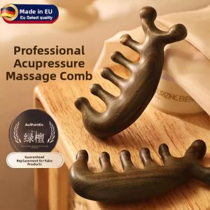 MONLEYTA | Italian Sandalwood Hair Comb Five Claw Scalp Massage Tool Anti-Scratch Head Meridian Massage Device Hair Loss Prevention