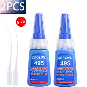 LOOLIFL Super Strong Nail Glue For False Nails Soft Nail Tips Quick Drying Suitable Nail Art Beginners Adhesive Long Lasting
