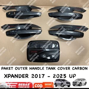 Paket Outer Handle Tank Cover Xpander 2017 2021 2023 2024 2025 Carbon Glossy