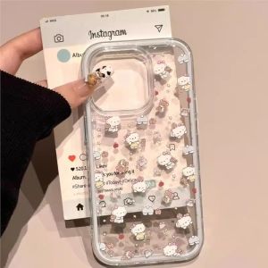 Summer INS Cute Cartoon Bear Kitty Phone Case for Redmi Note 14 pro Womens 13 Mobile Phone Protective Shell Colorful Personality