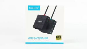Lemorele | Lemorele 6-IN-1 Video Capture Card 1080P HDMI Loop Out Video Grabber Dual PD 100W Game Recorder for PS4/5 Switch Live Streaming