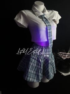 Layearn [Dont Leave after School for Schoolmates] Japanese Style Sweet JK Student Uniform Midriff Outfit Pure Desire Intimates Sailor Suit