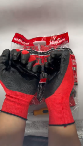 12คู่ กันน้ำ กันบาด กันลื่น ถุงมือทำสวน ถุงมือเคลือบยาง ถุงมือเคลือบยาง สินค้าคุณภาพดี ถุงมือนิรภัย