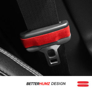 For Ford Mustang GT 2015-2023 Made of Alcantara Seat Safety Belt Buckle Trim Strips Stickers Car Interior Tuning Accessories