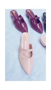 Sepatu Sendal Wanita mules Kekinian Hak tahu 3 cm
