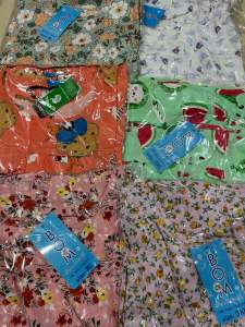 Đồ bộ lụa lanh mặc mát mùa hè hoạ tiết xinh