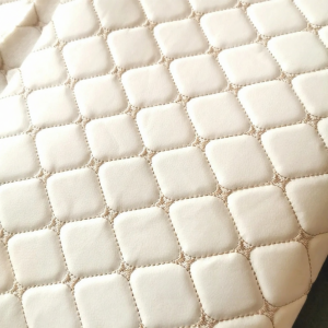 Thickened PU Artificial Leather Fabric Embroidered Car Interior Modification Roof Refurbishment Seat Cover Cotton Sandwich Soft Pack