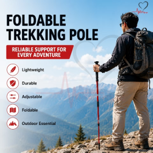 Fu Kang Tri-Fold Trekking Pole | Compact Adjustable Hiking Support | Ready Stock SG