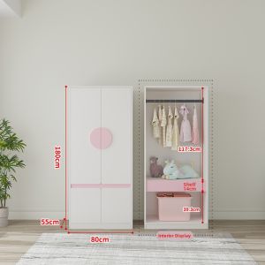 KEBIXIONG | Simple Assembly Wardrobe for Children Room Compact Modern Bedroom Storage
