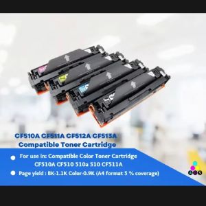 AOS Compatible Color Toner Cartridge CF510A CF511A CF512A CF513A Compatible for HP 204A for LaserJet M254DW 254 M281FDN M281 M280