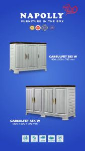 BUFFET KABINET PLASTIK NAPOLLY CABSULFET PREMIUM QUALITY LEMARI SERBAGUNA [NAPBOX]