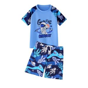 Kids Swimsuit Boys Boys Separates Young Childrens 2024 New Arrival Summer Training Sun Protection Professional Swimming