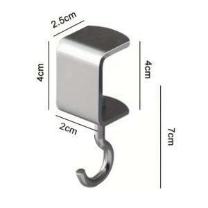 360 Rotatable Portable Hanging Bag Hook Student Desk Side Hanging bag Removable mobile Handbag Holder Multifunctional Table Hook