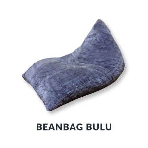 Barkaila - Beanbag bulu rasfur ukuran L 120x75x75cm Bean bag Terbaru Cover + isi
