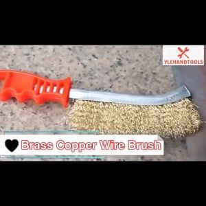 Brass Wire Brush Stainless Steel Berus Besi Tembaga Plastic Handle Anti-rust Clean Polish Sanding Anti-Rust