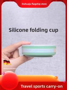 OUHUAGUAN | Travel Foldable Cup Portable Heat Resistant Water Cup