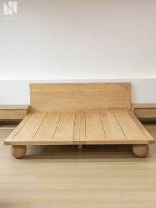 NONG HOME | Minimalist Vintage Headless Double Bed 1.8m