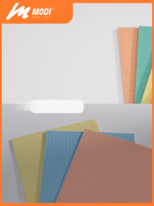 MODI cotton Wood pulp cotton dishcloth   Multi-Purpose Cloth Pack of 3 for Kitchen Cleaning absorbent cloth No Pilling Heat-Resistant Cleans Stains