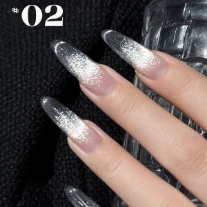 ยาทาเล็บเจลสีขาวแมวตา 1-12 ชิ้น รุ่น WS สไตล์ฮิต ไม่เป็นสีเทา สีขาวสว่างพิเศษ ประกายดุจแก้ว สำหรับตกแต่งเล็บ อุปกรณ์ทำเล็บ