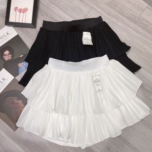 Chân váy xếp ly bigsize hai tầng lưng cạp cao Chân váy dập ly chất liệu vải xoa mềm dập lyCVDL