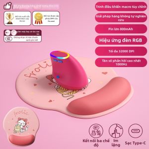 B.O.W | Chuột Dọc Ergonomic 3 Chế Độ Bluetooth Không Dây Có Dây Yên Lặng Cho Phụ Nữ