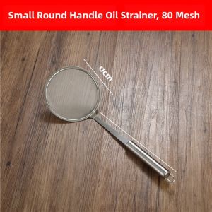 Stainless Steel Fryer Scraping Spoon Oil Filtering Net Chicken Cutlet Fried Chicken Shop Kitchen Cooking Utensils Oil Drain Tool