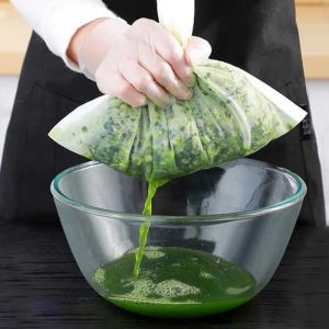 Rây Lọc Trà Thoát Nước Túi Lưới Cho Thực Phẩm Phô Mai Vải Rây Mật Ong Túi Lọc Ni Lông Dụng Cụ Lọc Sữa Rau Củ Phụ Kiện Nhà Bếp