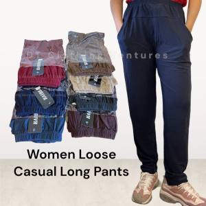 Women Loose & Relaxed Casual Cropped Long Pants