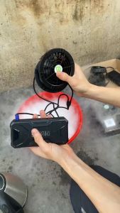 bộ quạt pin áo điều hòa cao cấp  QUẠT 15V ] [ bộ đầy đủ Pin + quạt + sạc + dây nối