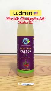 Dầu thầu dầu nguyên chất Castor Oil US+ 300ml [Hàng Mỹ]