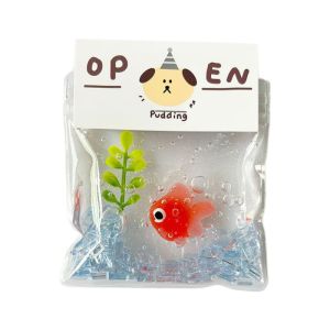 Ultra Soft Squeeze Toy Little Goldfish Stress Relief Bubble Blowing Sensation Slow Rebound Fun Playtime For Kids And Adults
