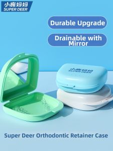 SUPER DEER | Cleaning Storage Box for Invisalign Retainers