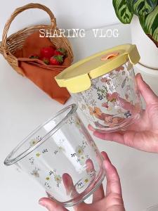 LOTUS BLUE | Microwave-safe Glass Storage Jar