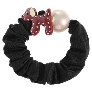 Korean Style Pearl Satin Hair Ties Womens Premium Feeling Bun Hair Bands Doggie Hair Bands Fashionable Hair Accessories